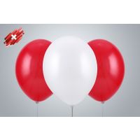 Ballone 35cm Länderset Schweiz nicht gefüllt
