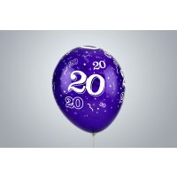 Jahreszahl "20" 35cm Premium violett nicht gefüllt
