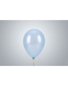 Miniballons 15 cm bleu clair métallisé