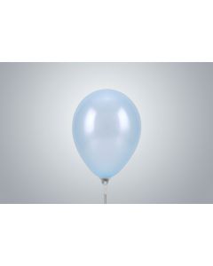 Palloncini mini 15 cm metallizzati celesti