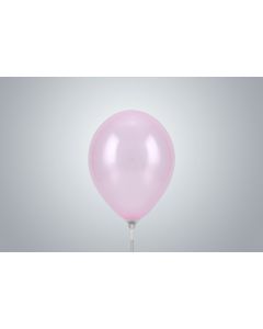 Miniballons 15 cm rose bonbon métallisé