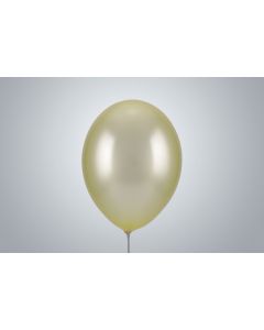 Ballons 35 cm jaune citron métallisé non remplis