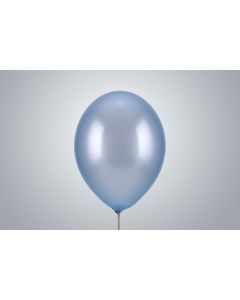 Ballons 35cm bleu clair métallisé non remplis