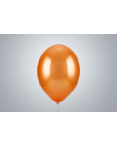 Ballons 35cm orange métallisé non remplis