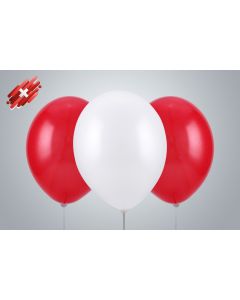 Ballone 35cm Länderset Schweiz nicht gefüllt