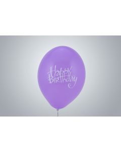 Palloncini con motivo "Happy Birthday" 35 cm viola