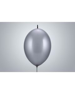 Palloncini catena 35cm metallizzati argento