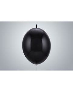 Kettenballone 35cm schwarz nicht gefüllt