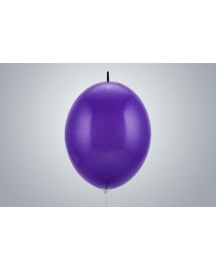 Kettenballone 35cm violett nicht gefüllt