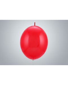 Kettenballone 35cm rot nicht gefüllt