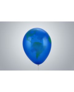 Palloncini con motivo "Globo" 35 cm blu