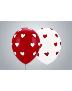 Ballons à motif « Cœurs tout autour » 35 cm