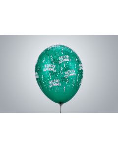 Motivballone "Herzlichen Glückwunsch" 35cm Premium grün nicht gefüllt