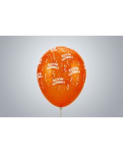 Palloncini con motivo "Tanti auguri" 35 cm arancioni