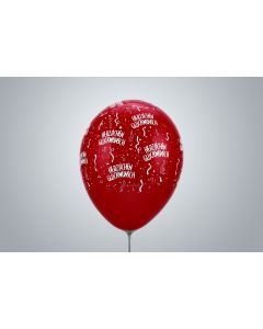 Motivballone "Herzlichen Glückwunsch" 35cm Premium rotnicht gefüllt