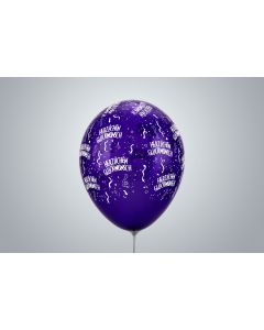 Palloncini con motivo "Tanti auguri" 35 cm viola