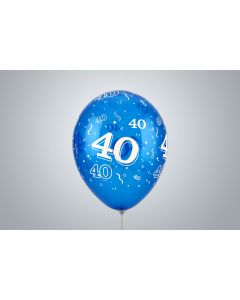 "40" anni 35 cm blu