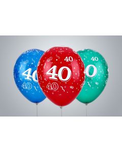 "40" anni 35 cm a colori assortiti