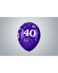 Jahreszahl "40" 35cm Premium violett nicht gefüllt