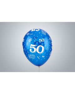 "50" anni 35 cm blu