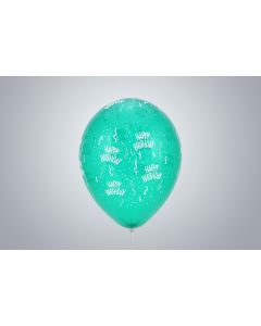 Palloncini con motivo "Happy Birthday" 35 cm verdi