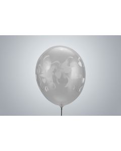 Motivballone "Tauben" 35cm Premium transparent nicht gefüllt