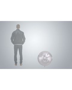 Motiv-Riesenballon "Taubenpaar" 75cm Premium transparent