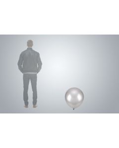 Ballon géant argent métallisé 55 cm