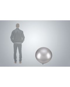 Ballon géant argent métallisé 75cm