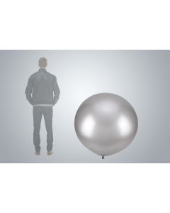 Ballon géant argent métallisé 115cm