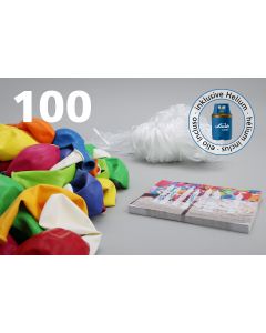 Kit per concorso con volo di palloncini "Happy Birthday" - 100 pezzi