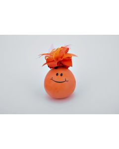 Poids pour ballon « Binette » avec nœud orange