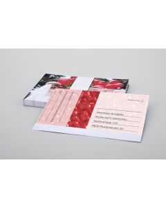 50 cartoline per concorsi "Nozze" con indirizzo stampato
