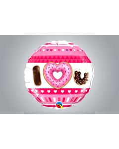  Folienballon "I Love You" Donut 46cm