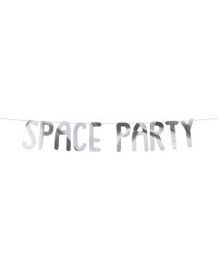 Buchstabenkette "Space Party"