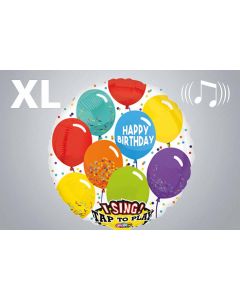 Musikballon "Happy Birthday" Ballon 71cm