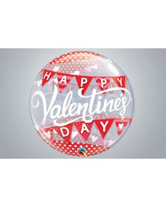  Bubble "Happy Valentine" 56cm Banner