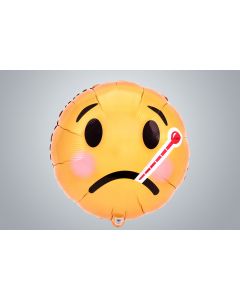 Folienballon Emoji "Fieber" 46cm