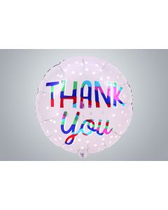 Folienballon "Thank you" 46cm weiss