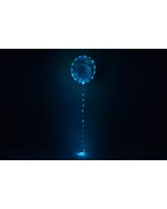 LED-Bubble "Babyfüsse" Boy 56cm blau