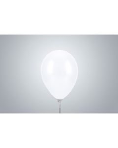 Mini-Ballone 15cm metallic weiss