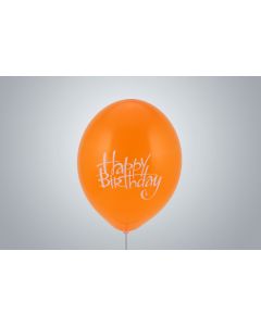 Motivballone "Happy Birthday" 35cm orange