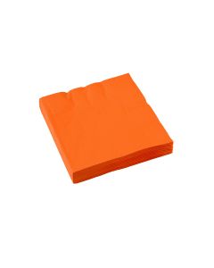 Papierservietten uni orange , 20 Stk.