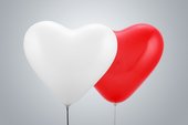 Palloncini a forma di cuore